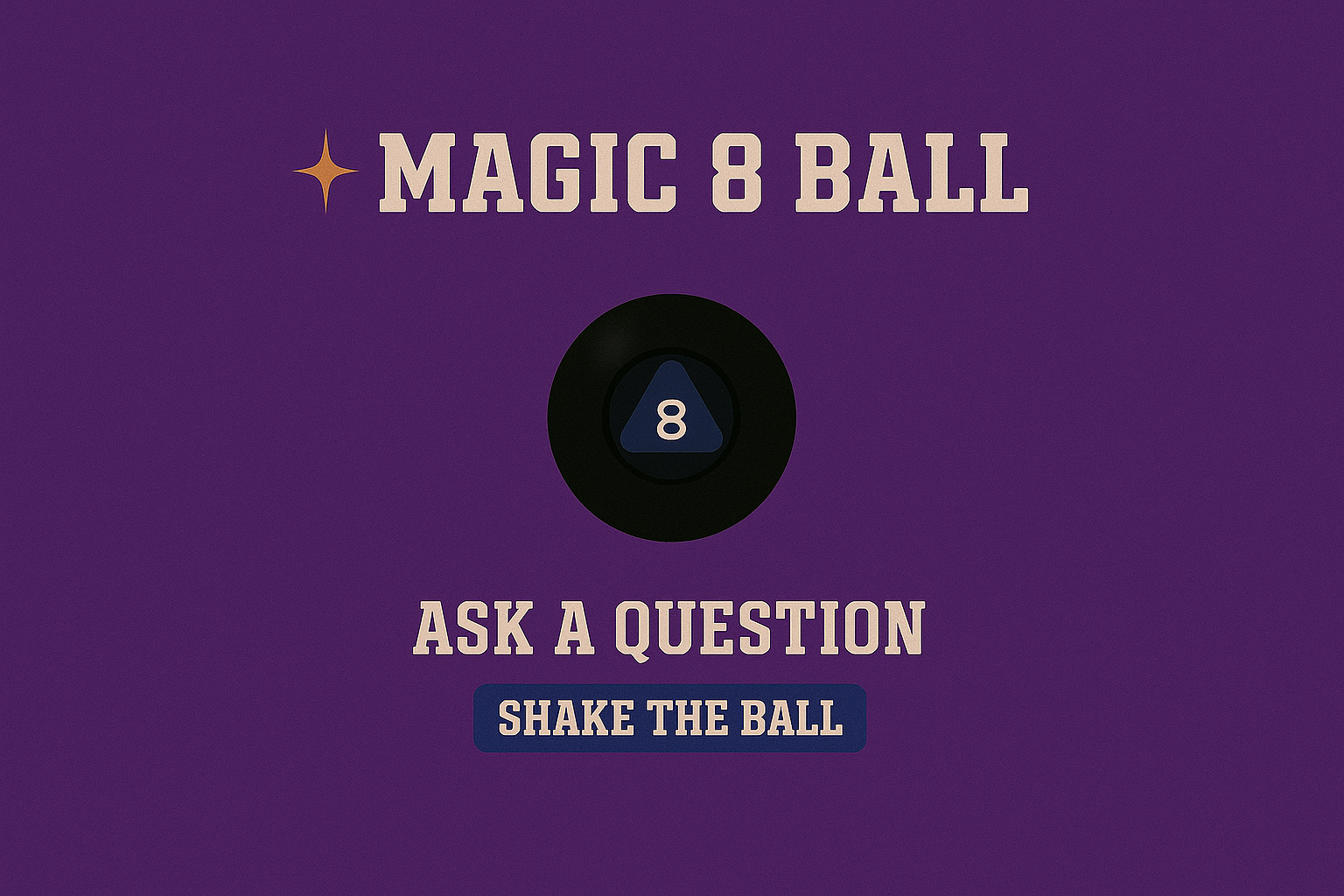 Magic 8 Ball - Farcaster Mini Apps